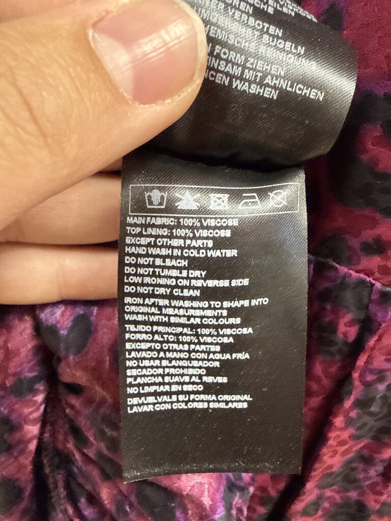 ba&sh Purple Tie Dye Mini Dress