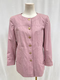 Chanel Pink Quartz Vintage Cotton Blazer Spring 2002 (As Is)