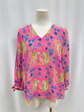 Lilly Pulitzer Pink Tiger Blouse