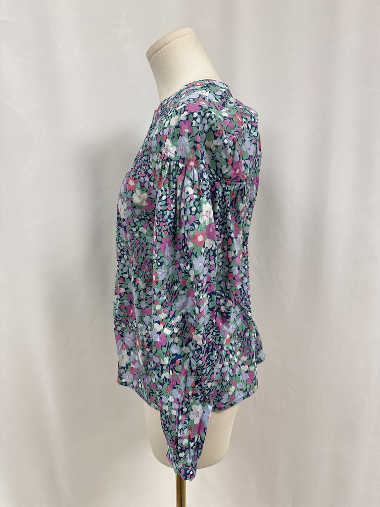 Rails Floral Henley Blouse