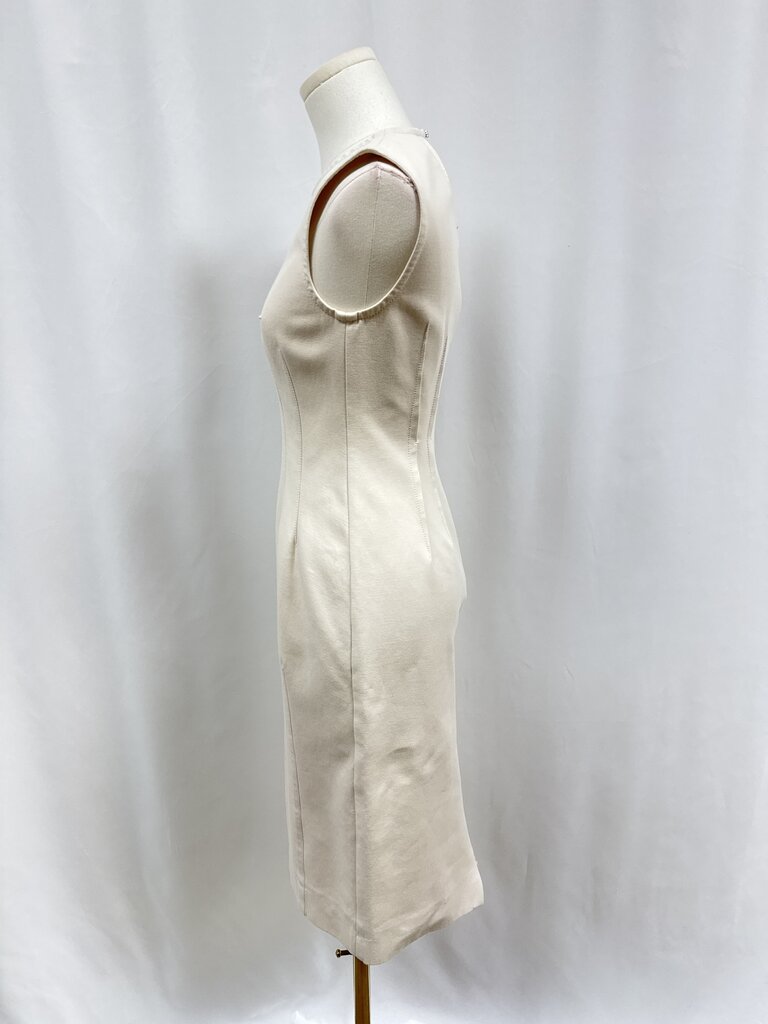 Sportmax Cream Canvas Midi Dress