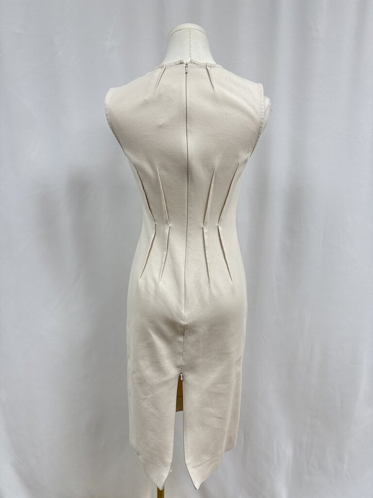 Sportmax Cream Canvas Midi Dress