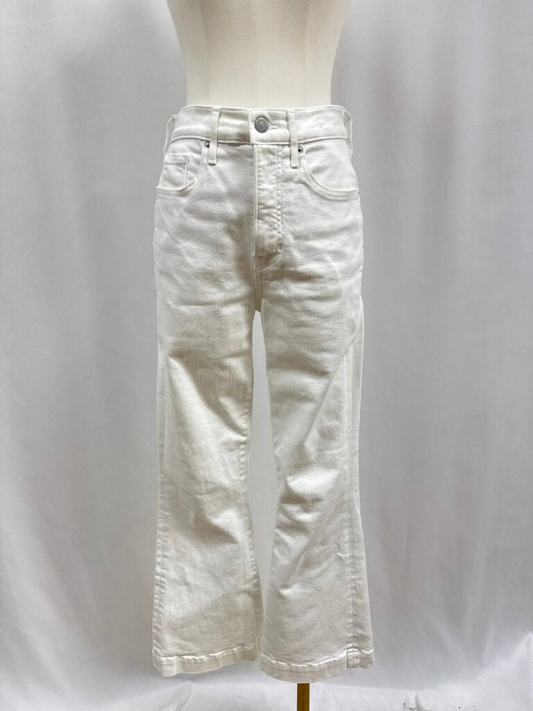 Veronica Beard White Boot Cut Jean