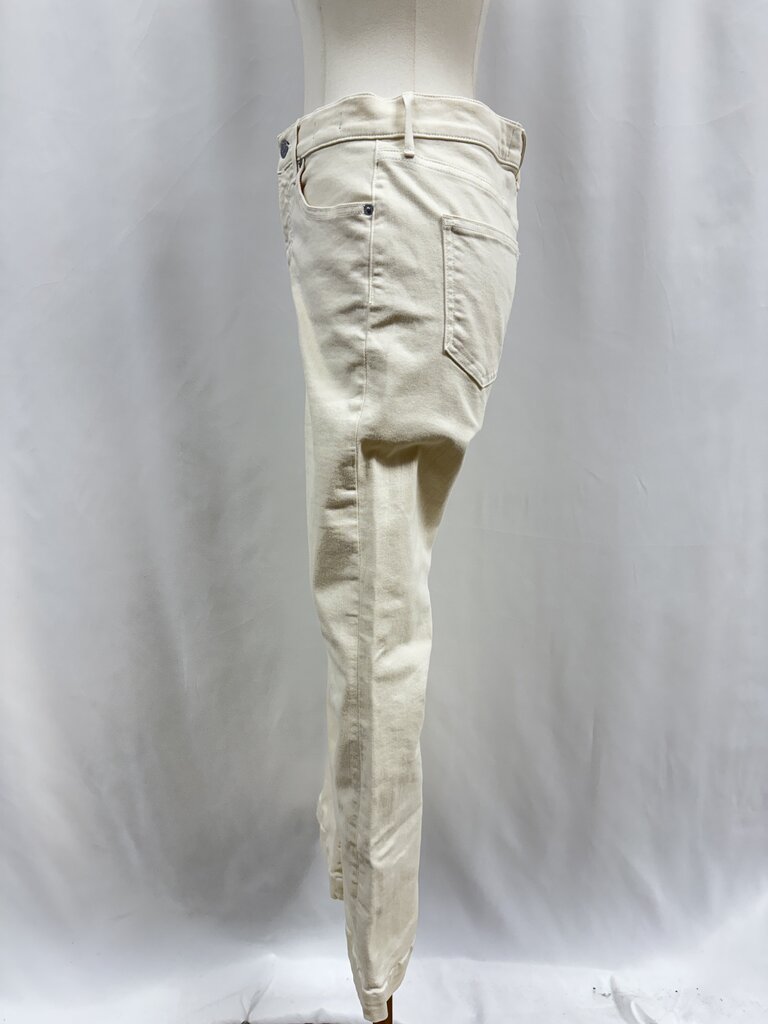 Veronica Beard Ecru Boot Cut Jean