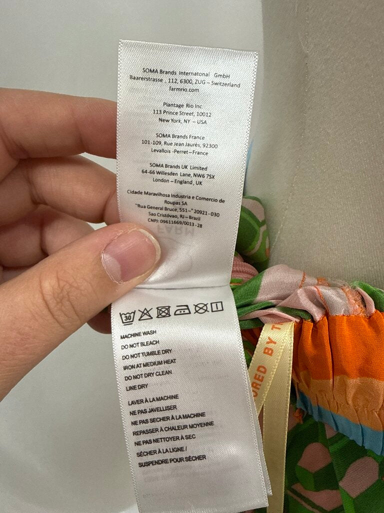 Farm Rio Multi Geo Print Pant NWT