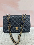 Chanel Black Caviar Quilted Jumbo Flap Bag '09-'10