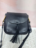 Chloe Black Leather Hudson Flap Shoulder Bag