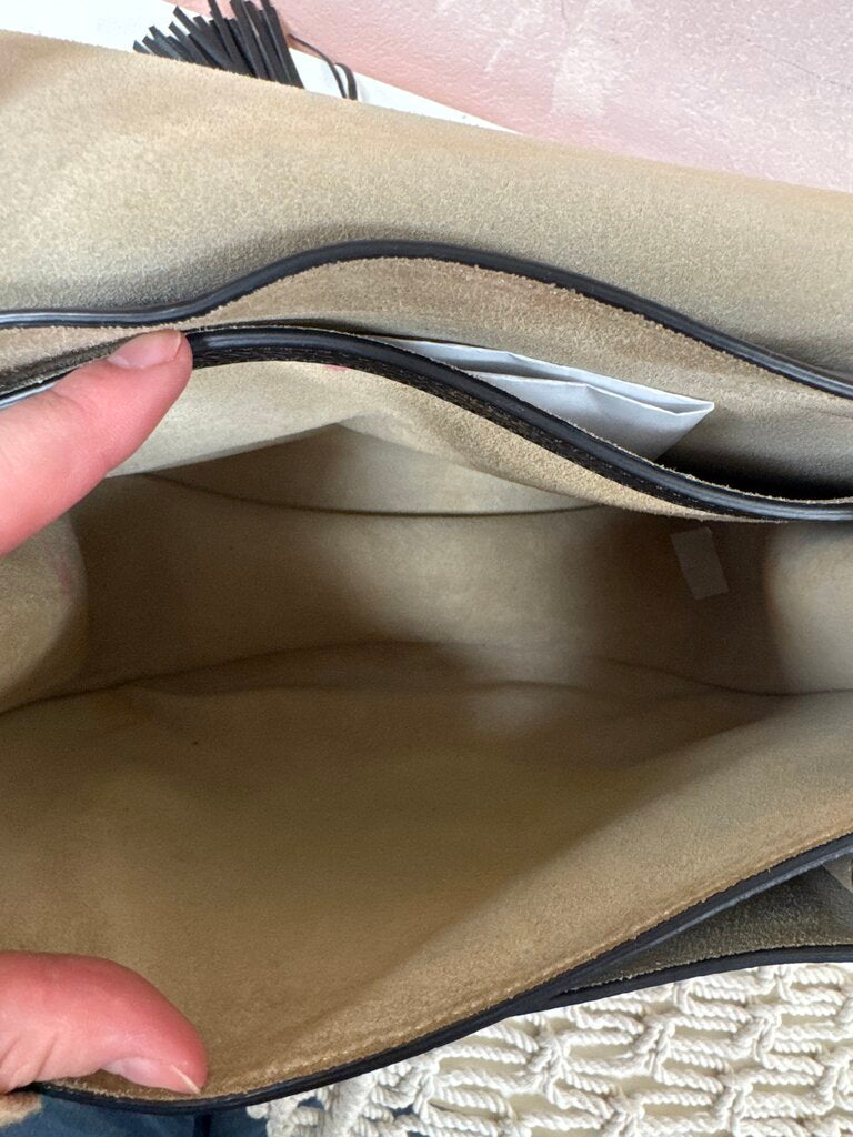 Chloe Black Leather Hudson Flap Shoulder Bag