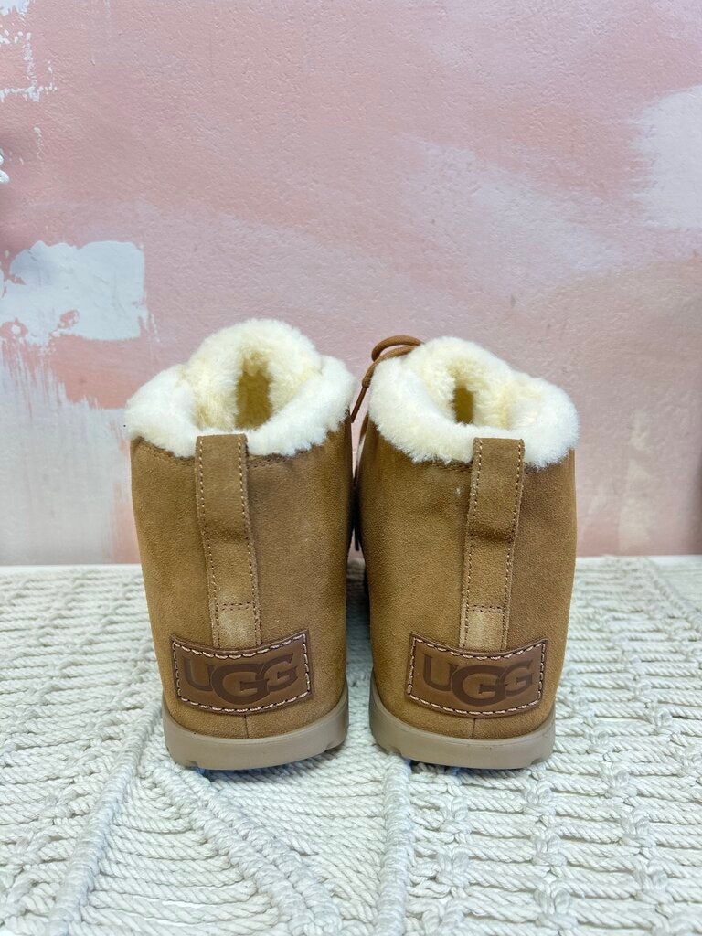 Ugg Tan Shearling Pumped Boot
