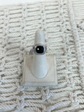 David Yurman Silver Diamond and Onyx Albion Ring