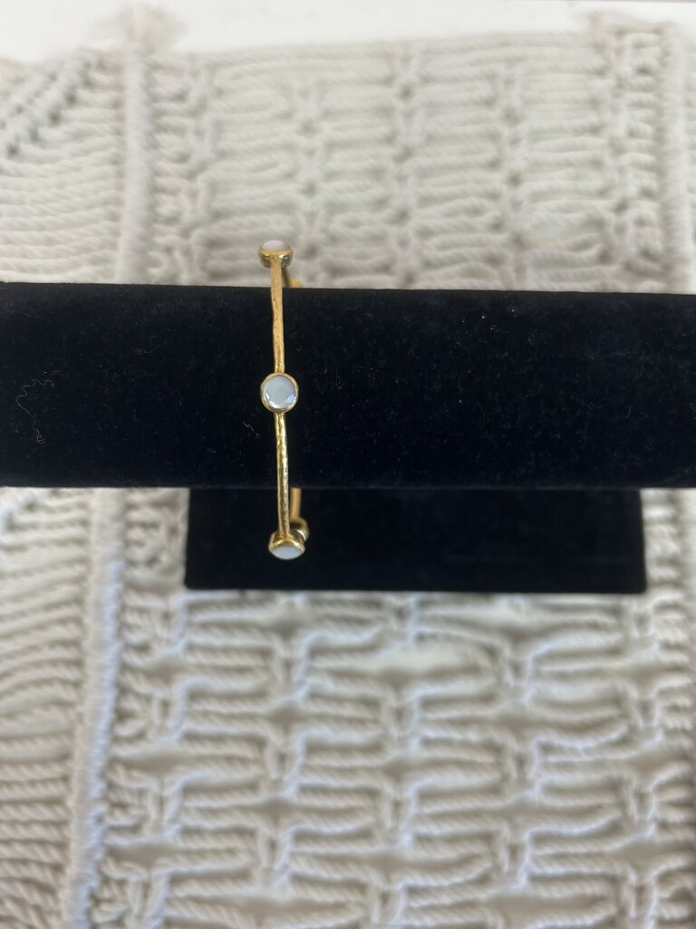 Julie Vos Gold Pearl Bangle w/Dustbag