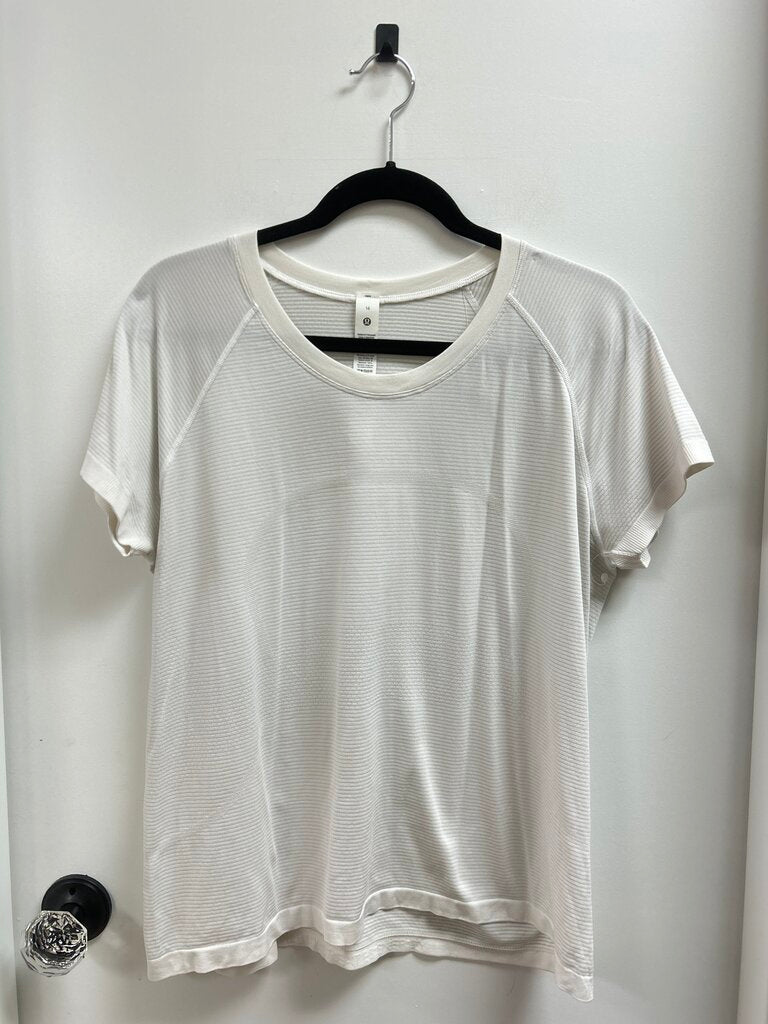 Lululemon White Logo Tee