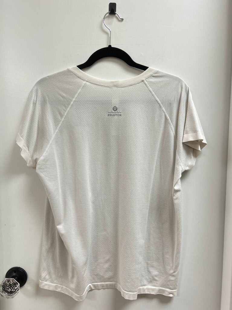 Lululemon White Logo Tee