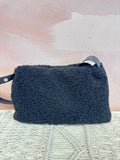 Simon Miller Black Faux Sherpa Shoulder Bag w/Dustbag