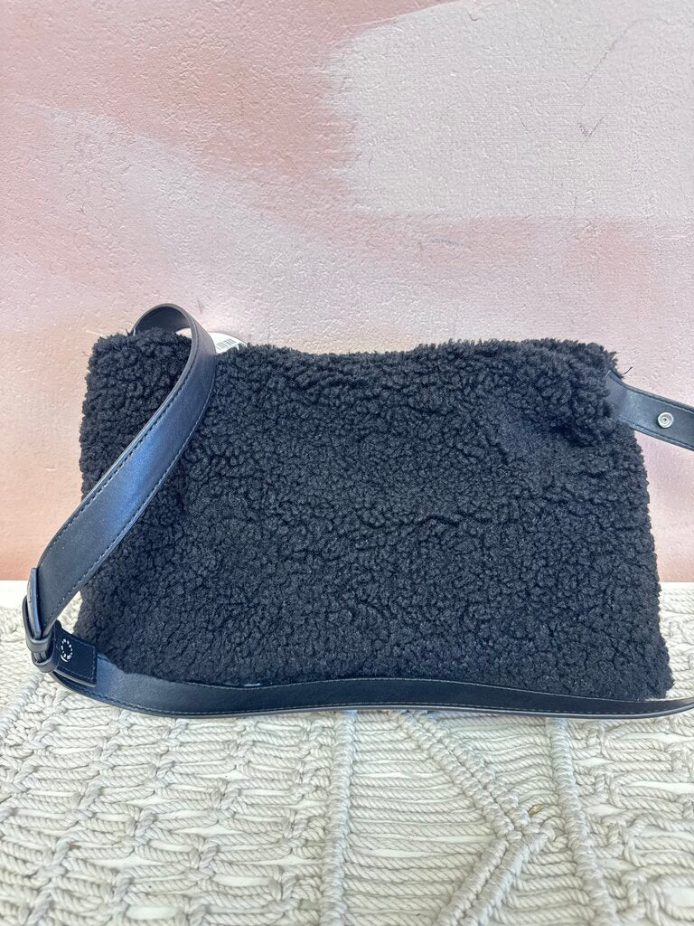 Simon Miller Black Faux Sherpa Shoulder Bag w/Dustbag