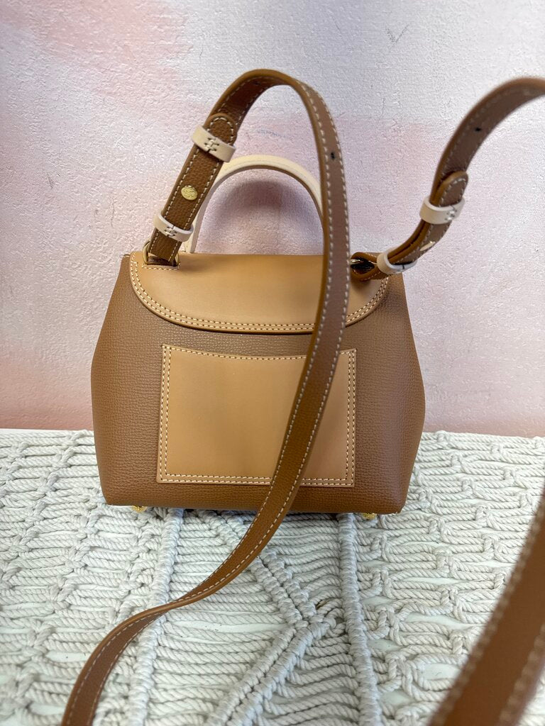 Polene Camel Trio Mini Shoulder Bag w/Dustbag