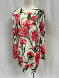 Dolce & Gabbana Pink Carnation Silk Dress NWT