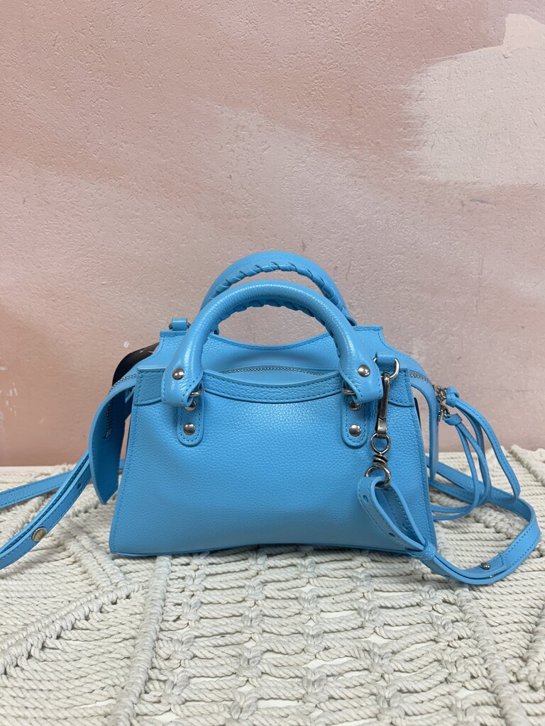 Balenciaga Turquoise Mini Neo Classic City Tote