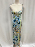 Montce Blue Floral Slip Dress NWT