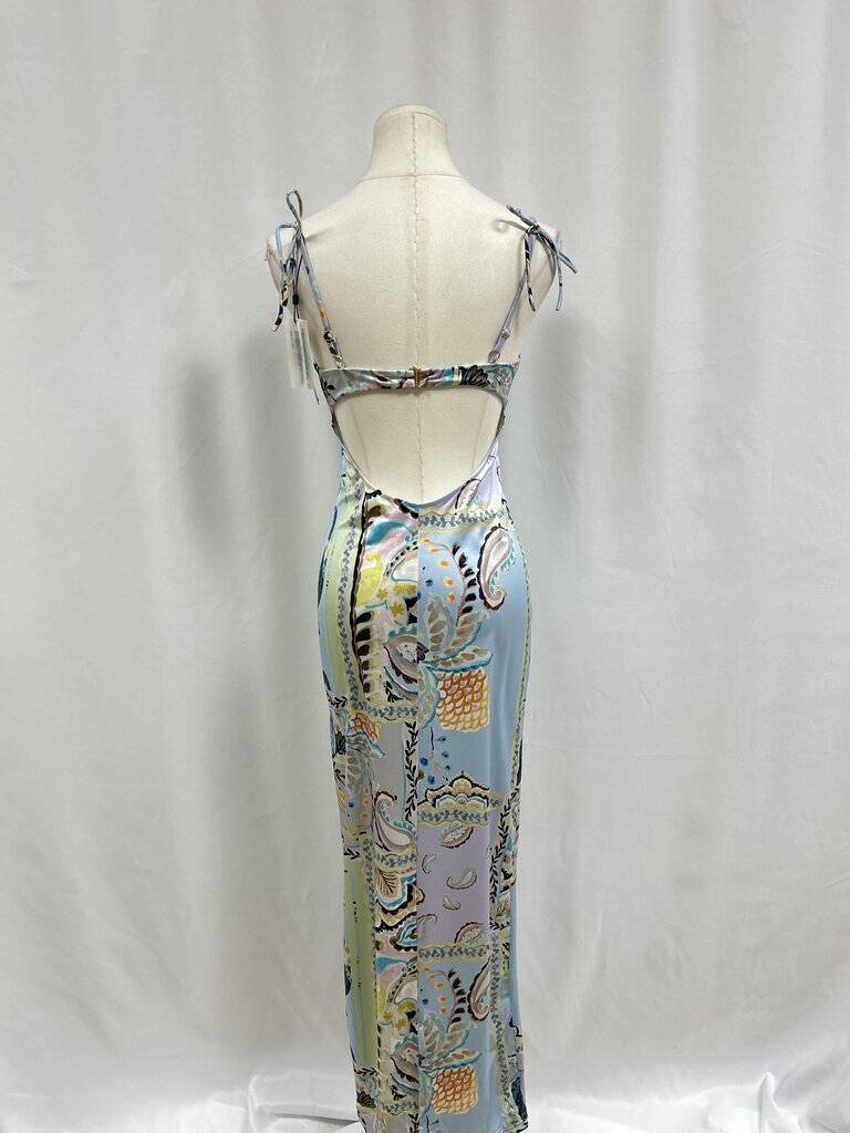 Montce Blue Floral Slip Dress NWT