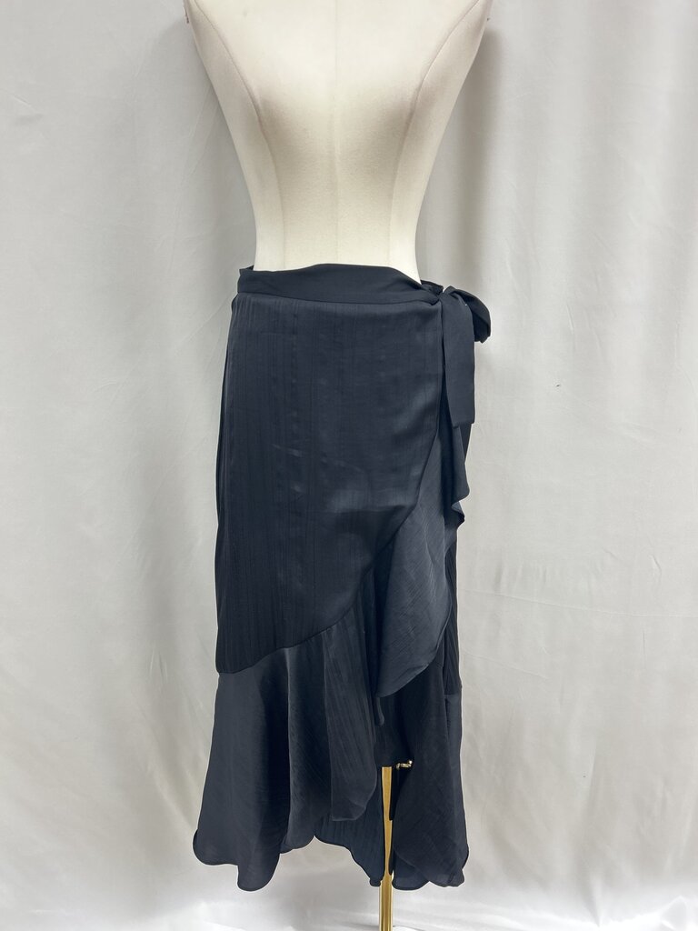 Maeve Black Wrap Skirt