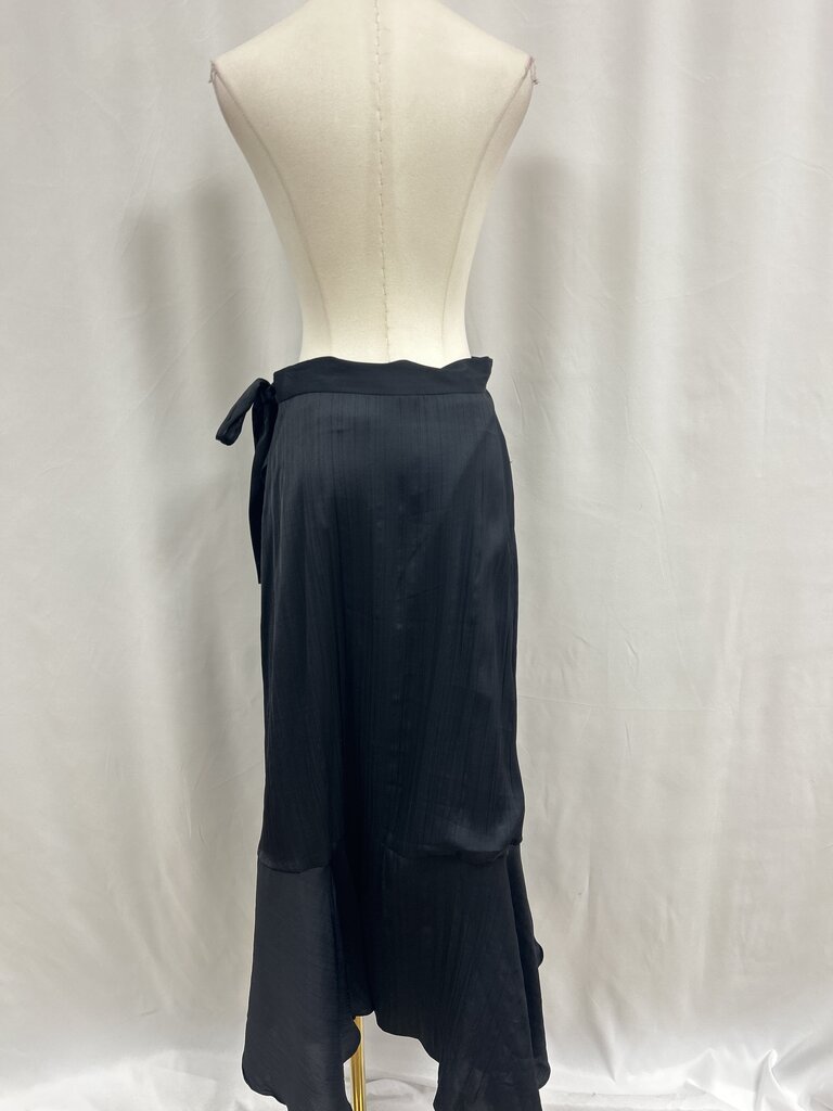 Maeve Black Wrap Skirt