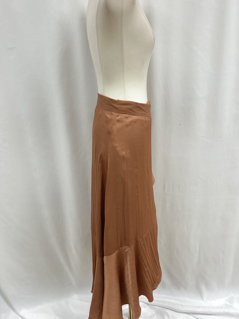 Maeve Copper Wrap Skirt