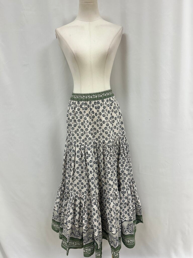 La Double J Stone Printed Maxi Skirt NWT