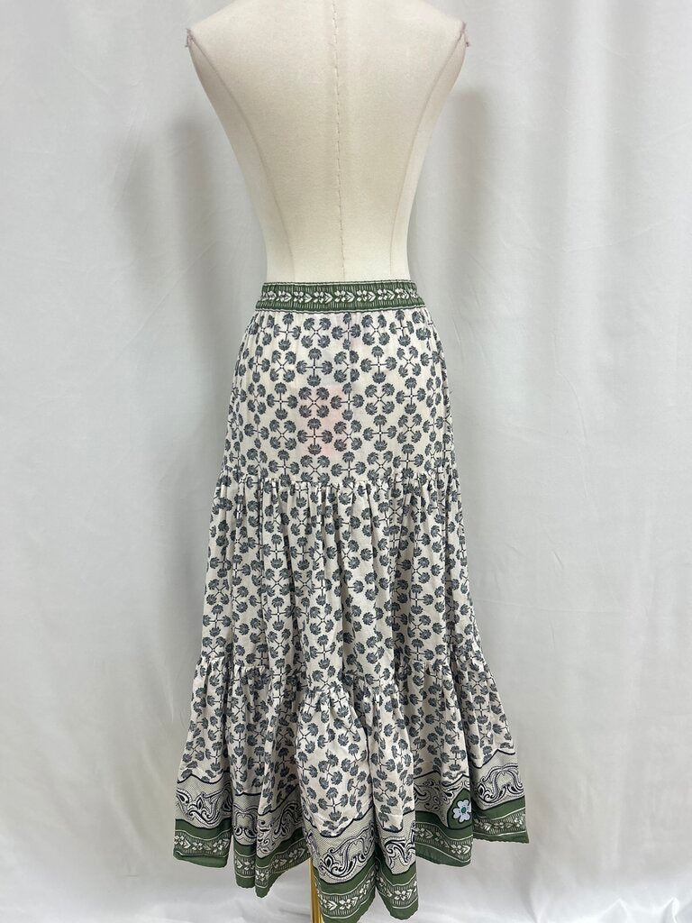 La Double J Stone Printed Maxi Skirt NWT