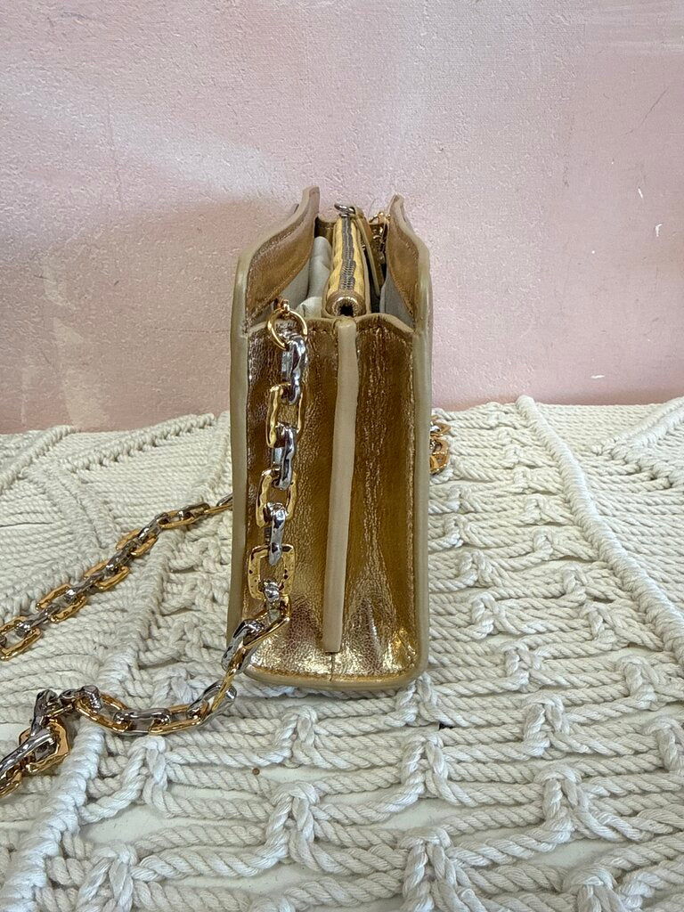 Staud Gold Clutch w/Dustbag