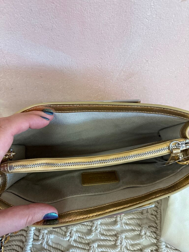 Staud Gold Clutch w/Dustbag