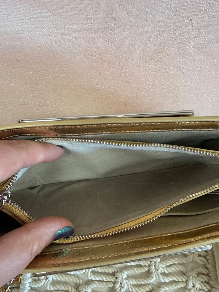 Staud Gold Clutch w/Dustbag