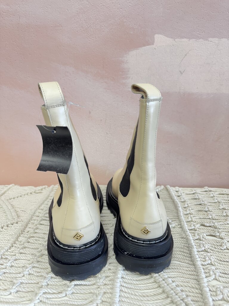 Sandro Cream Boots w/Box