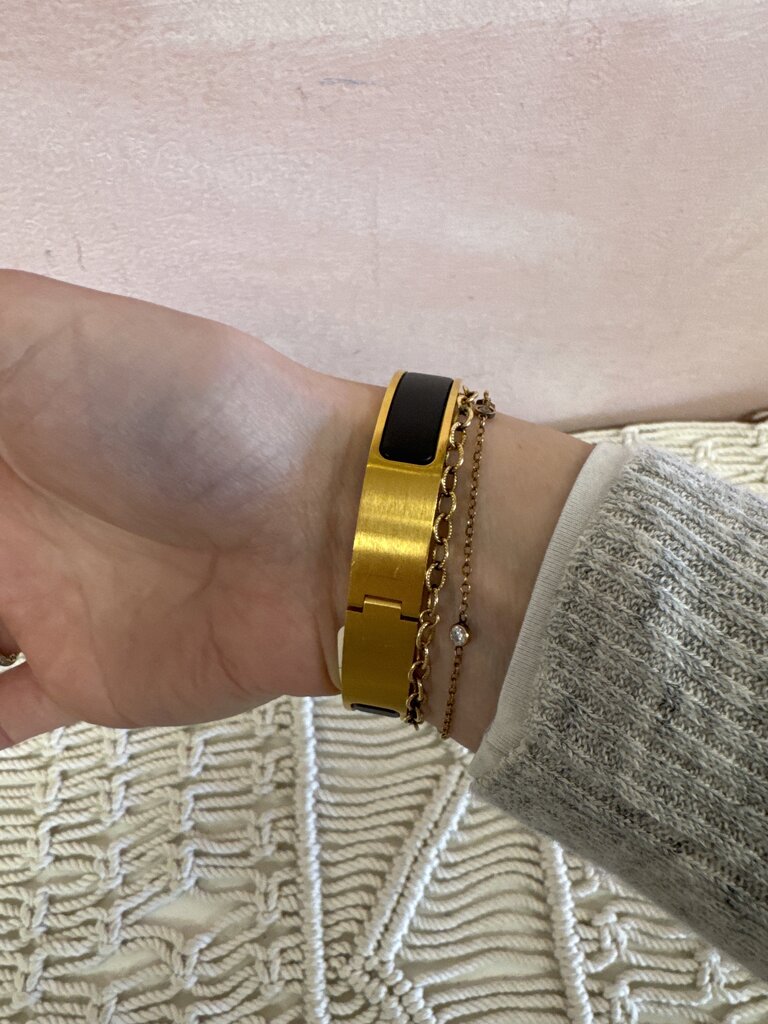 Hermes Black Clic Clac Bracelet w/Box