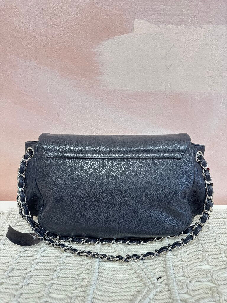 Chanel Black Timeless Half Moon Flap Bag '08-'09