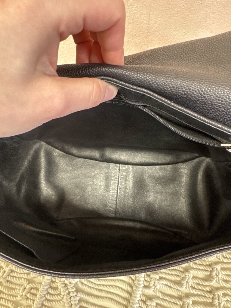 Chanel Black Timeless Half Moon Flap Bag '08-'09