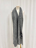 Stefanel Black and White Scarf