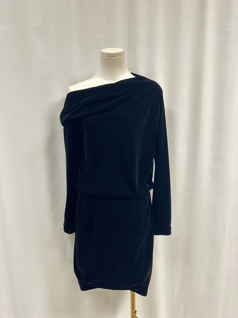 Theory Black Velvet Dress