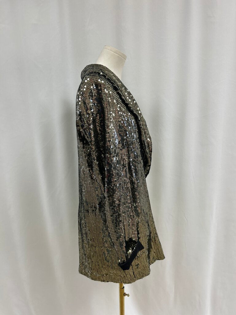 alice + olivia Gold Sequin Blazer