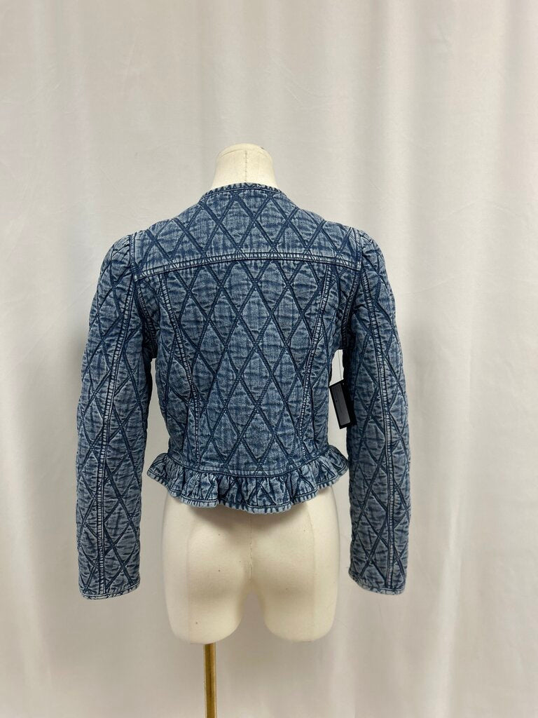 Blank NYC Denim Quilted Cropped Jacket