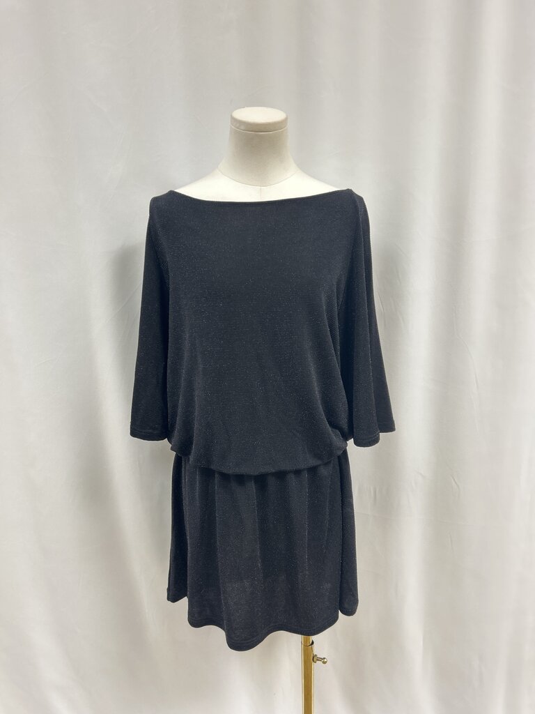 Ganni Black Glitter Dress