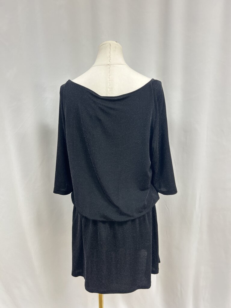 Ganni Black Glitter Dress