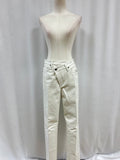 AGOLDE White Recycled Leather Straight Pant