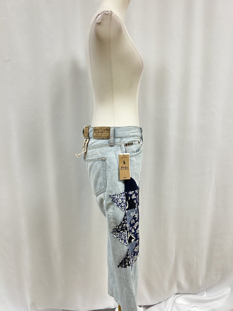 Ralph Lauren Blue Patchwork Jean NWT