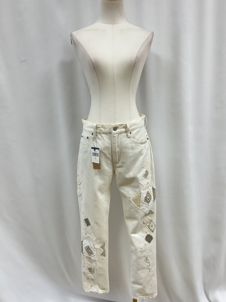 Ralph Lauren Cream Patchwork Jean NWT