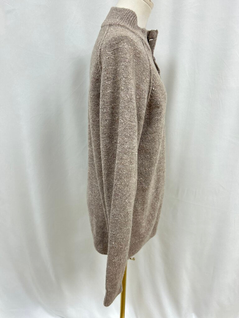 Rails Brown Marled Henley Sweater