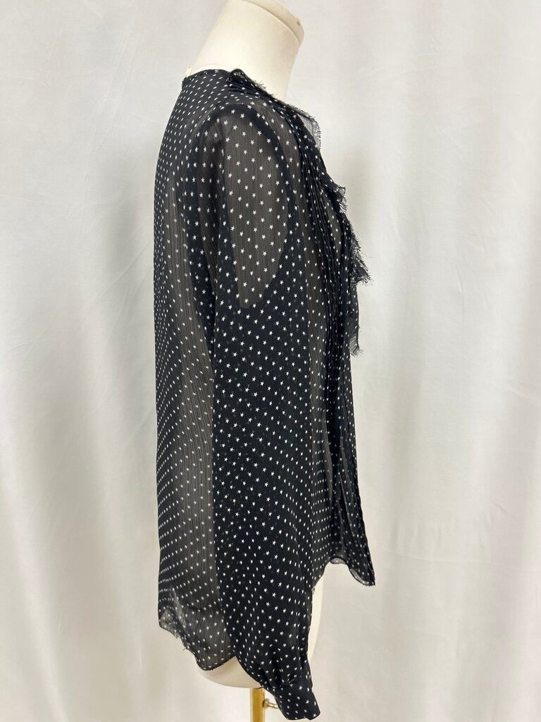 L'Agence Black Star Print Henley