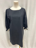 Lafayette 148 Black Tie Sleeve Dress