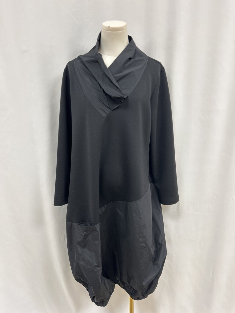 Naya Black Cowl Neck Dress