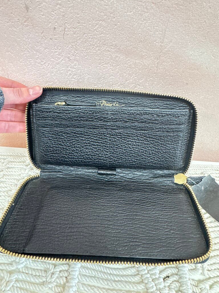 Phillip Lim Black Continental Zip Around Wallet